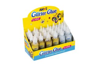 KLEJ Z BROKATEM AMOS GCL22D24GS 22ML ZŁOTY SREBRNY