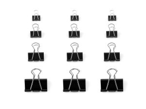 KLIPSY BIUROWE D.RECT MIX SET 15/19/25/32MM 4X12