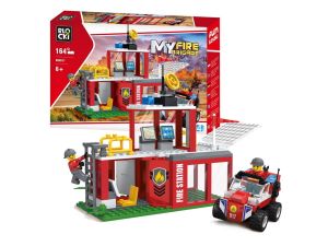 KLOCKI BLOCKI MYFIRE REMIZA STRAŻACKA 164 EL. 8179