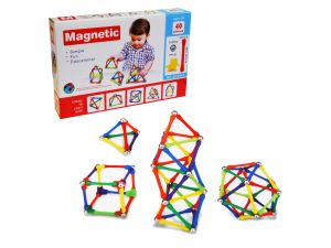 KLOCKI MAGNETYCZNE 40EL. BKLO2995 BIGTOYS