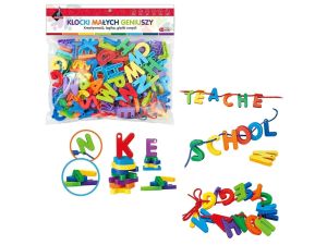 KLOCKI MAŁYCH GENIUSZY ALFABET 140 EL ASKATO