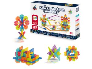 KLOCKI MAŁYCH GENIUSZY GEOM ŚNIEŻYNKI 224 EL ASKAT