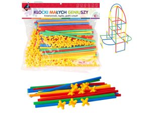 KLOCKI MALYCH GENIUSZY SŁOMKI 200 ELEMENTÓW ASKATO