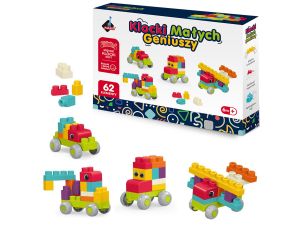 KLOCKI MAŁYCH GENIUSZY SOFT 62 EL ASKATO