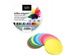 KÓŁKA DO ORIGAMI MIX KOL. 10CM 100ARK/OP 80G/M2 GALERIA PAPIERU