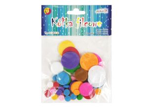 KÓŁKA FILCOWA KF-6524 ŚR. 1, 2, 3 CM 120SZT MIX KOL.