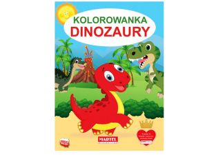 KOLOROWANKA DINOZAURY  MARTEL