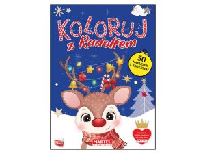 KOLOROWANKA KOLORUJ Z RUDOLFEM 50 NAKLEJEK MARTEL