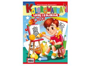 KOLOROWANKA LICZĘ I KOLORUJĘ OWOCE 1711 NIKO