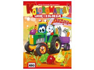 KOLOROWANKA LICZĘ I KOLORUJĘ WARZYWA 1728 NIKO