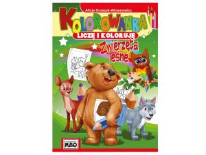 KOLOROWANKA LICZĘ I KOLORUJĘ ZWIERZĘTA LEŚNE NIKO