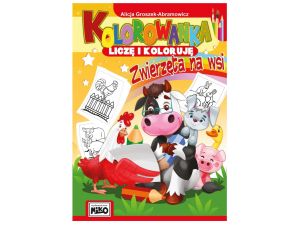 KOLOROWANKA LICZĘ I KOLORUJĘ ZWIERZĘTA NA WSI NIKO