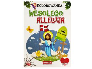 KOLOROWANKA WESOŁEGO ALLELUJA ZA NAKLEJKAMI MARTEL