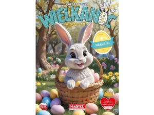KOLOROWANKA WIELKANOC Z ZAJĄCZKIEM Z NAKLEJKAMI MARTEL