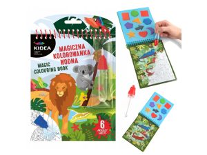 KOLOROWANKA WODNA MAGICZNA WIELORAZOWA SAFARI KIDEA