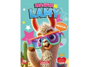 KOLOROWANKA ZABAWNE LAMY Z NAKLEJKAMI MARTEL