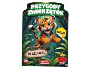 KOLOROWANKA ZWIERZĘTA W DŻUNGLI Z NAKLEJKAM MARTEL