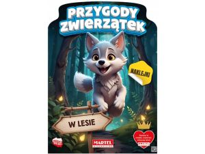 KOLOROWANKA ZWIERZĘTA W LESIE Z NAKLEJKAMI MARTEL