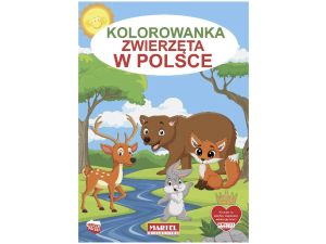 KOLOROWANKA ZWIERZĘTA W POLSCE 32 STRONY MARTEL