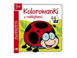 KOLOROWANKI Z NAKLEJKAMI ZWIERZĘTA 