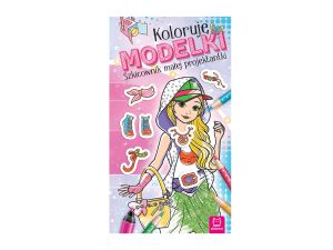 KOLORUJĘ MODELKI ZABAWY MAŁEJ STYLISTKI
