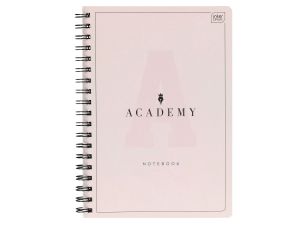 KOŁOZESZYT B5 100 KARTEK KRATKA 90G ACADEMY PASTEL INT