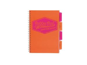 KOŁOZESZYT BOOK NEON B5 KRATKA POMARAŃCZOWY