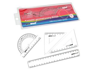 KOMPLET GEOMETRYCZNY W ETUI B2520 20CM