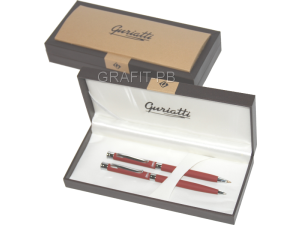 KOMPLET STRETTO OŁÓWEK + DŁUGOPIS CZERWONY 830468