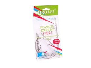 KOMPLET SZKOLNY GEOMETRYCZNY TIRPOLI  KPL 22