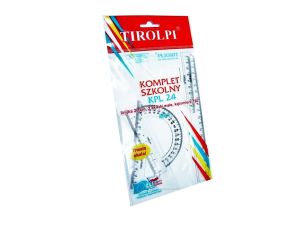 KOMPLET SZKOLNY GEOMETRYCZNY TIRPOLI  KPL 24