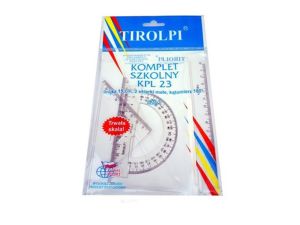 KOMPLET SZKOLNY GEOMETRYCZNY TRIPOLI  KPL 23