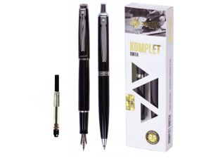 KOMPLET ZENITH 60 PIÓRO WIECZNE + DŁUGOPIS CZARNY