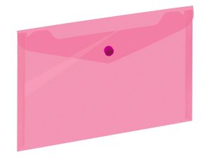 KOPERTA NA DOKUMENTY A4 TRANSPARENT RÓŻOWA