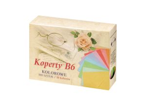 KOPERTY KOLOROWE B6 A'100 KB6 MIX KOLORÓW