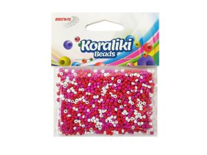 KORALIKI AKRYLOWE 35MM BIAŁO-CZERWONE KZ14 BREWIS