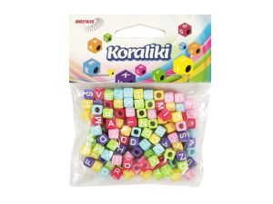 KORALIKI AKRYLOWE MIX KOLORÓW ALFABET KL5 BREWIS