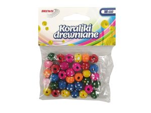 KORALIKI DREWNIANE 10MM MIX KOLORÓW KD10-3 BREWIS
