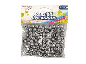 KORALIKI DREWNIANE 8MM SREBRNE KD8-5 BREWIS