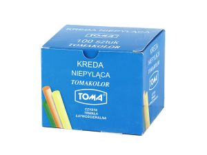 KREDA SZKOLNA KOLOR 100 SZT OM-80201 TOMA
