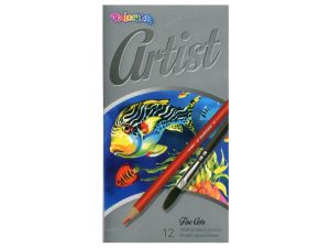 KREDKI AKWARELOWE OKRĄGŁE COLORINO ARTIST 12 KOLOR
