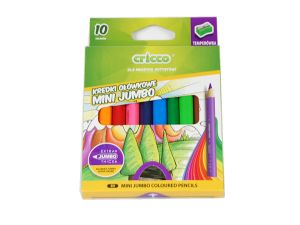 KREDKI CRICCO TRÓJKĄTNE MINI JUMBO 10 KOLORÓW