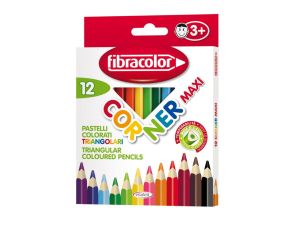 KREDKI FIBRA COLOR CORNER MAXI 12 KOLORÓW