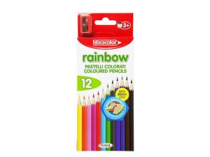 KREDKI FIBRA COLOR RAINBOW 12 KOLORÓW + TEMPERÓWKA