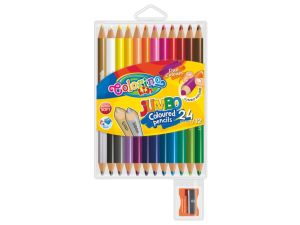 KREDKI OKRĄGŁE JUMBO DWUKOLOROWE 12/24 COLORINO