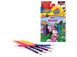 KREDKI OŁÓWK. TRÓJK. DWUKOL. 24KOL.+TEMP. MINNIE