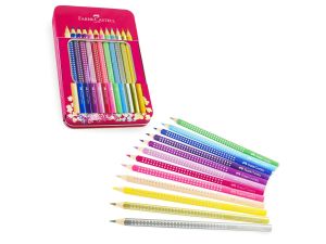 KREDKI OŁÓWKOWE 12 KOL METALOWE OP. FABER-CASTELL
