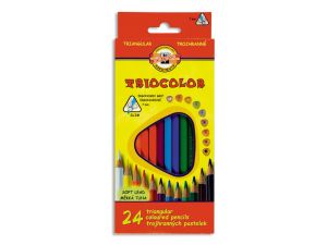 KREDKI OŁÓWKOWE 3134 24 KOLOR TRIOCOLOR KOH-I-NOOR