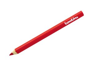 KREDKI OŁÓWKOWE TRÓJKĄTNE BAMBINO CZERWONE