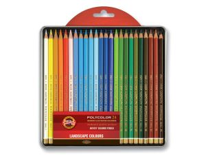 KREDKI POLYCOLOR 3824 24 KOLORY KRAJOBRAZ METAL